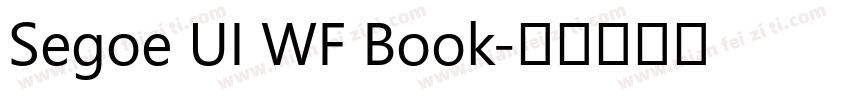 Segoe UI WF Book字体转换